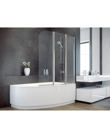 Pare baignoire catrix 2volets- Pare baignoire salle de bain - Décoration salle de bain