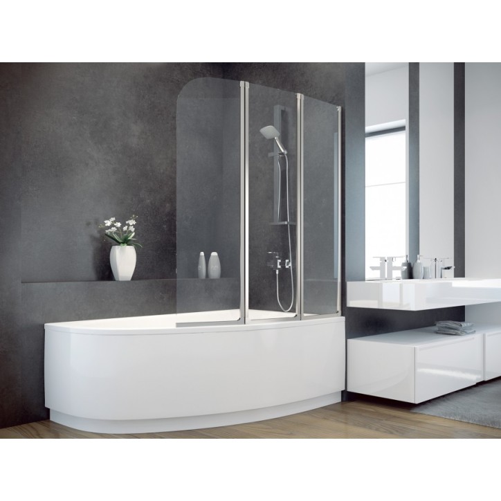 Pare-baignoire Ambition 3 123,5 x 139 cm