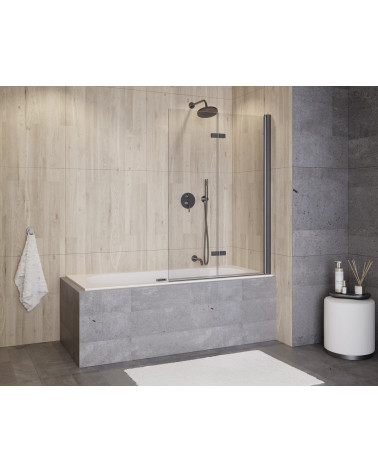 Pare-baignoire Lumix Gun Metal 100x145cm