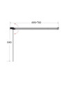 Panel para Bañera Prime Black 1 70x140cm