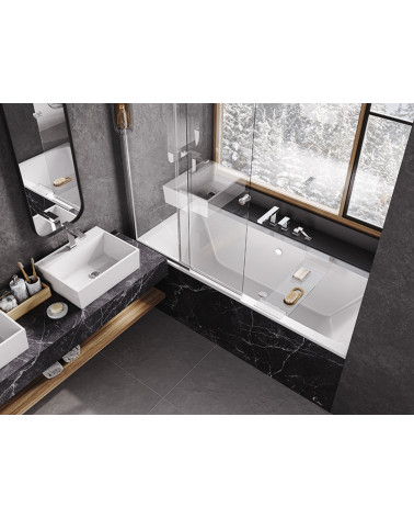 Pare-baignoire Easy Slide Chrome 100x150cm