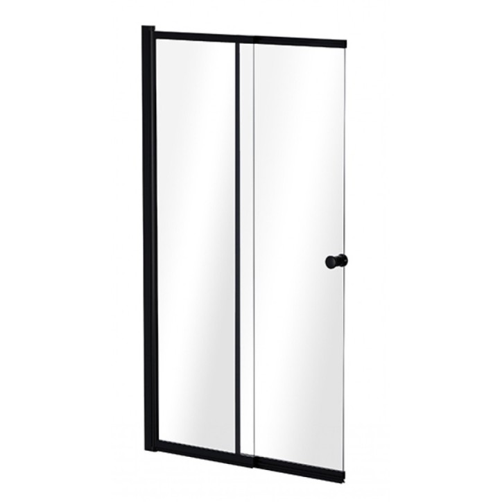 Pare-baignoire Easy slide black 100x150cm