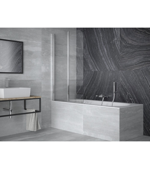 Pare baignoire catrix 2volets- Pare baignoire salle de bain - Décoration salle de bain