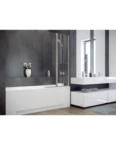 Pare baignoire catrix 2volets- Pare baignoire salle de bain - Décoration salle de bain