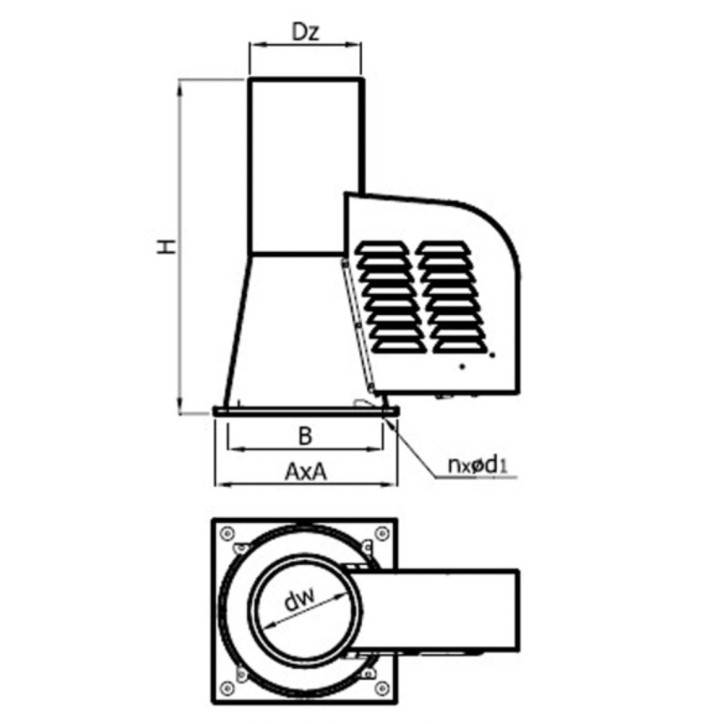 copy of 12 m enkelwandige schoorsteenkit Ø 100/120/130/150/160/180/200 mm