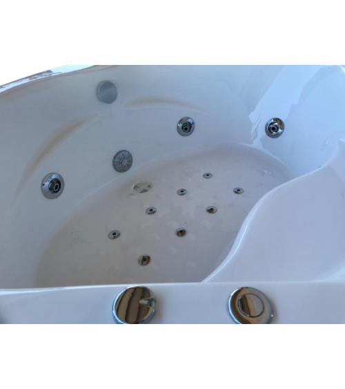 Baignoire Balneo DERDA droite 180x120cm mobilier salle de bain