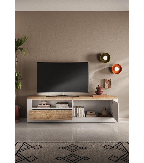 Ensemble meuble TV corte II.noir - Décoration séjour