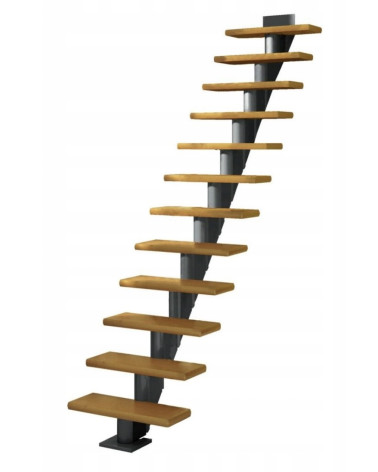 Escalera Modular HAMBURG - Altura a superar 222cm à 258cm, Lx79 cm