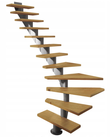 Escalier Hamburg - Hauteur à franchir 240,5cm à 279,5cm, Lx85 cm