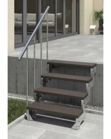 Escaliers Gardentop - Hauteur à franchir 180cm à 220cm, Lx80 cm, Hx220cm sur mesure