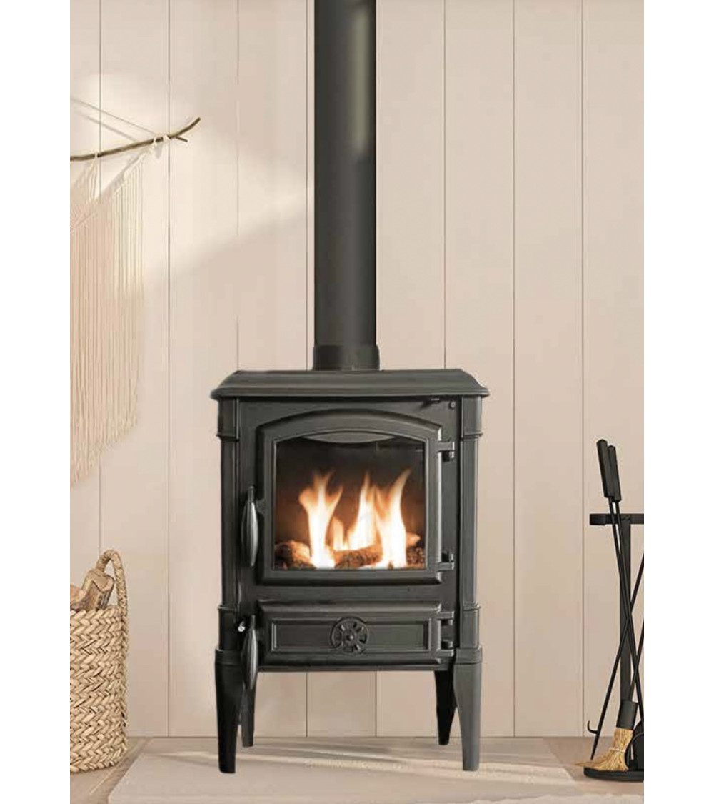 Gietijzeren houtkachel MARACAY 3-zijdig glas 14 kW