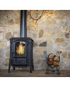 copy of Poêle à bois en fonte côtés en verre 14 kW MARACAY