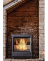 copy of Poêle à bois en fonte côtés en verre 14 kW MARACAY