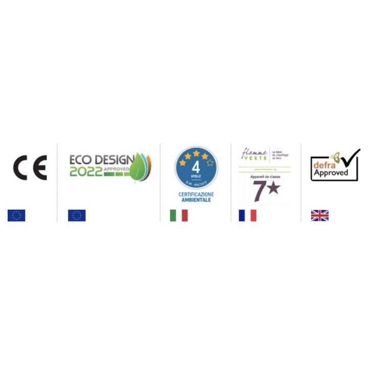 Estufa de leña LAVA - 12,5 kW