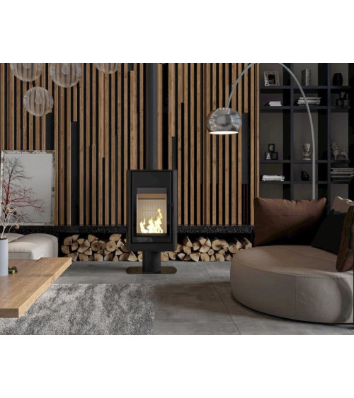 Chimenea de leña Rectan F1 - 7kw