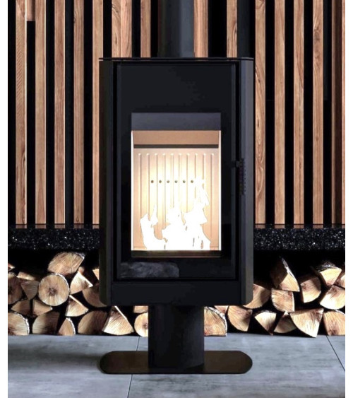 Chimenea de leña Rectan F1 - 7kw