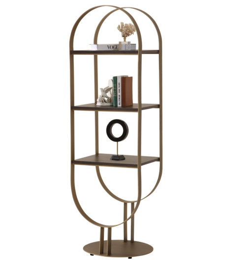 Boekenkast 4 planken + 2 deuren 94 x 35 x 181 cm artik wit-gepolijst wit