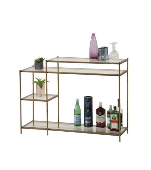 Bibliothèque 4 étagères + 2 portes 94 x 35 x 181 cm blanc artik-blanc poli