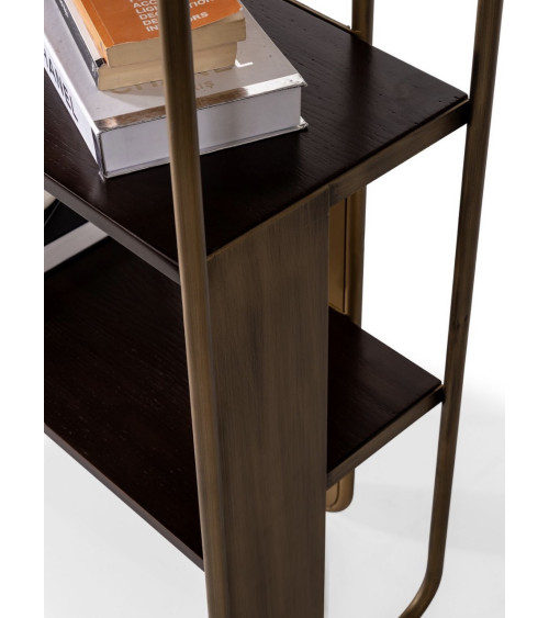 copy of Boekenkast 4 planken + 2 deuren 94 x 35 x 181 cm artik wit-gepolijst wit