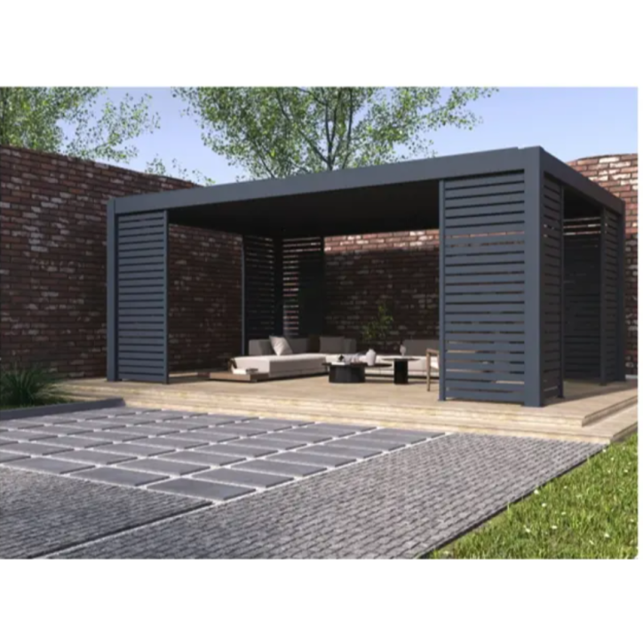 Pergola Victoria I  bioclimatica 4x3 m con persiane
