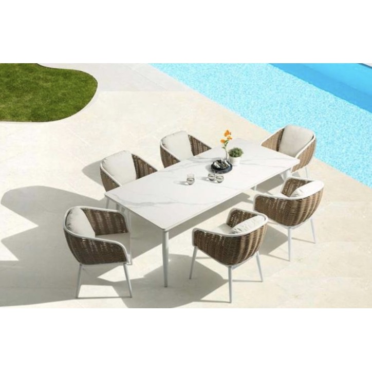 Conjunto de comedor de jardín Irvine