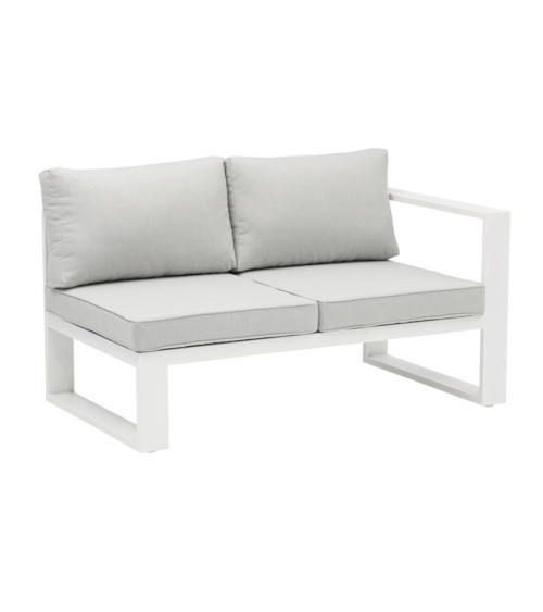 Salon de jardin d’angle - Niland Blanc