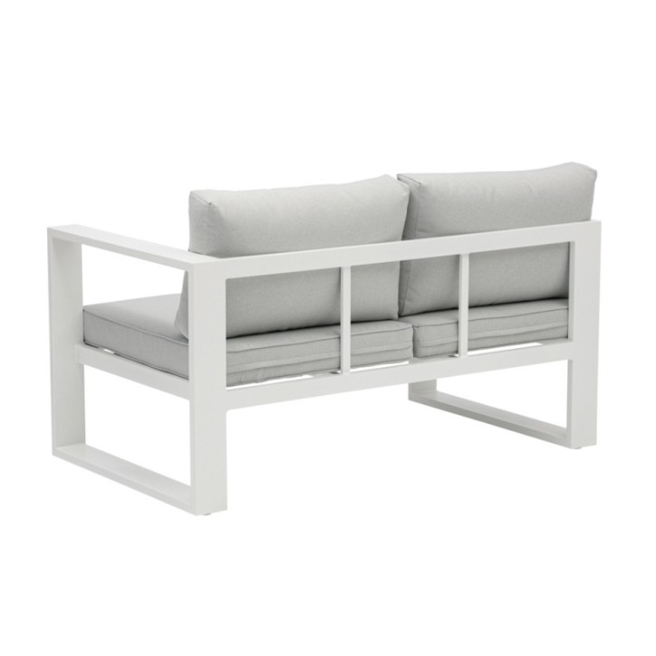 Salon de jardin d’angle - Niland Blanc
