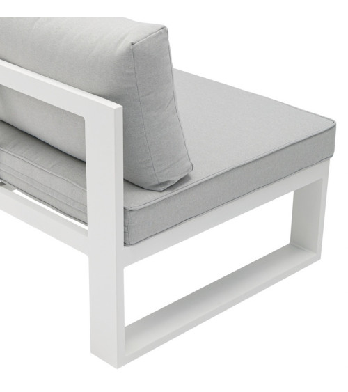 Salon de jardin d’angle - Niland Blanc