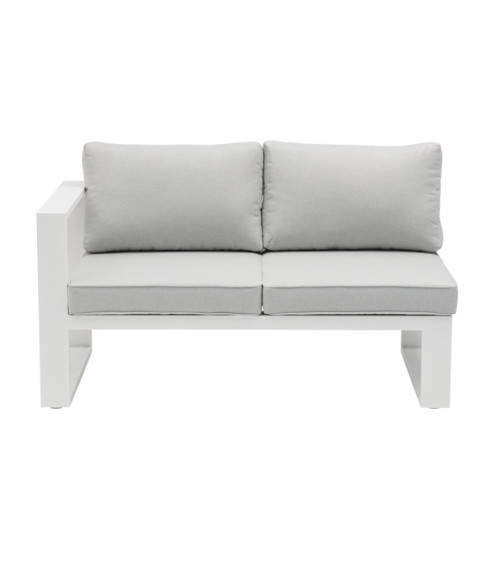 Salon de jardin d’angle - Niland Blanc