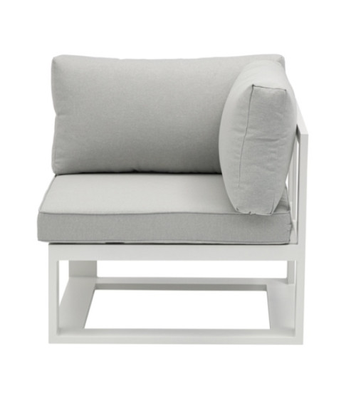 Salon de jardin d’angle - Niland Blanc