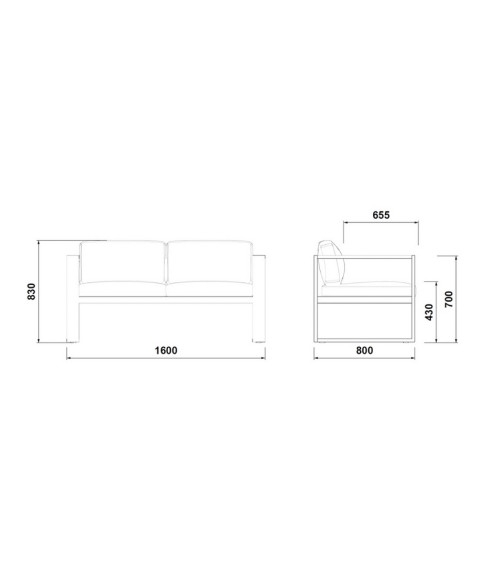 Set da giardino - Niland Nero