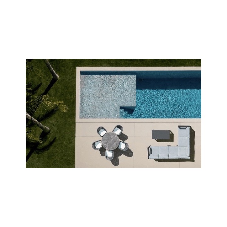 Salon de jardin d’angle - Niland Noir