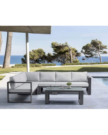 Salon de jardin d’angle - Niland Noir
