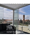 Pergola met glaswanden Ali – 5x3 m in aluminium