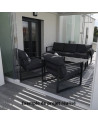 Pergola met glaswanden Ali – 5x3 m in aluminium