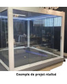 Pérgola / Varanda Alexia – vidro e alumínio, 3x3 m