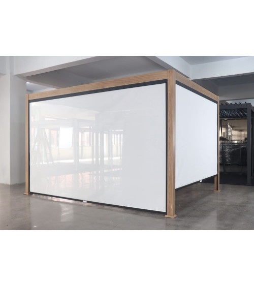 Pergola Cathy – aluminium 3x3 m met 2 zonweringen