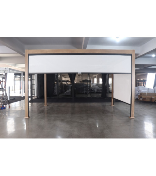 Pérgola Cathy – alumínio 3x3 m com 2 estores