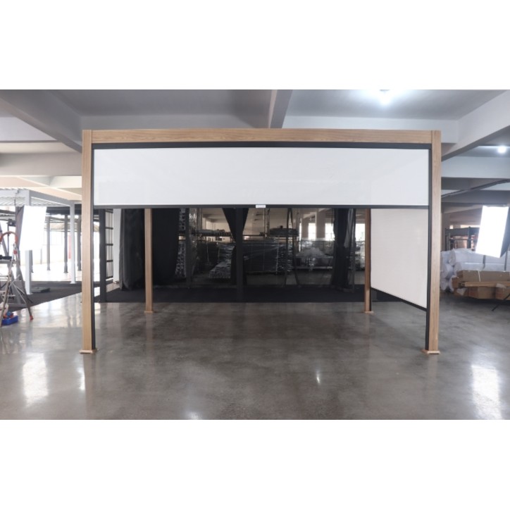 Pergola Cathy – alumiinia 3x3 m, 2 sälekaihtimella Pergola Cathy – alumiinia 3x3 m, 2 sälekaihtimella