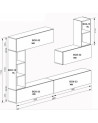 copy of Ensemble meuble tv BIZANNO 275 cm