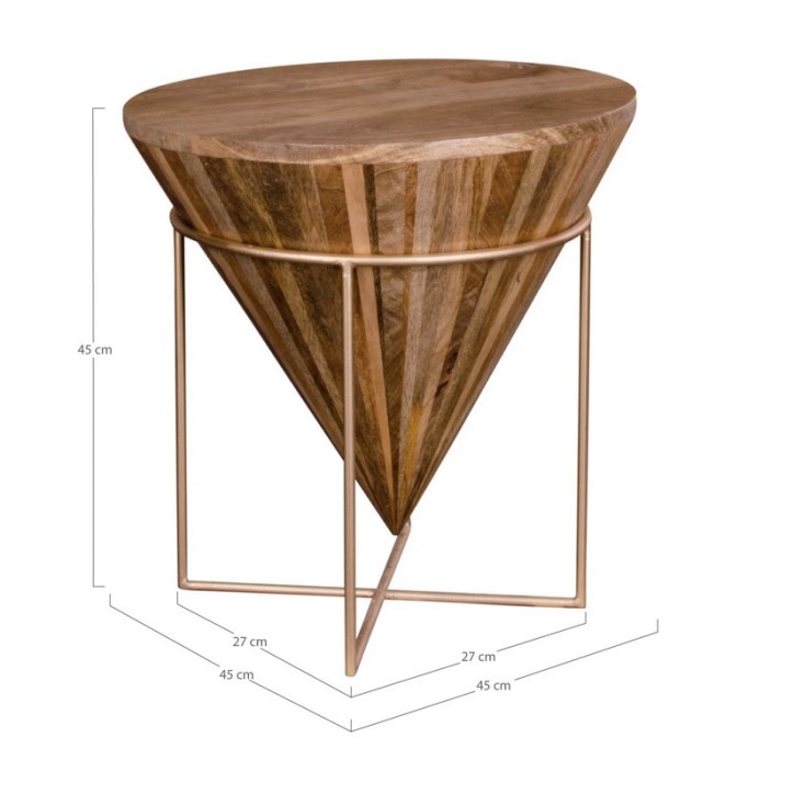 Table basse Hapur 40x43 cm
