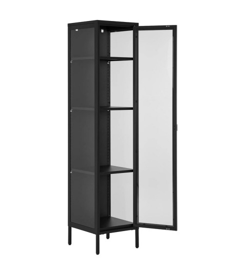 Mueble Brisbane Slim Black 40x35x180 cm