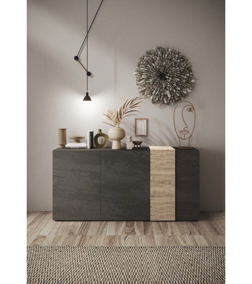 Buffet 3 portes VENUS Titan/Kadiz 181 cm