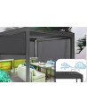 Pergola Angie bioclimatique 3x4 m - 2 stores et éclairage LED