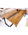 Table basse AMAZONAS 110 cm en bois de manguier et ardoise