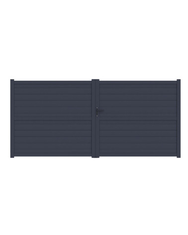 Cancello in alluminio Léandro 140x300 cm