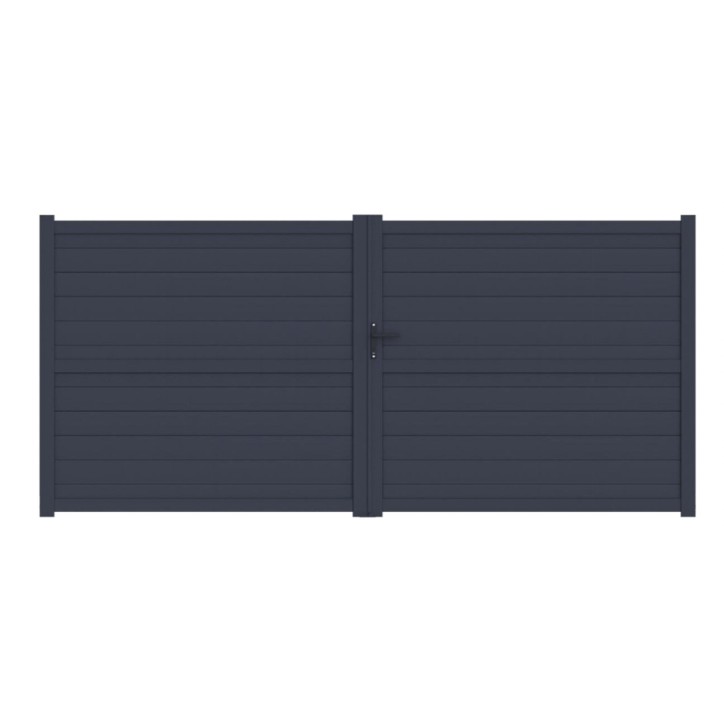 Cancello in alluminio Léandro 140x300 cm