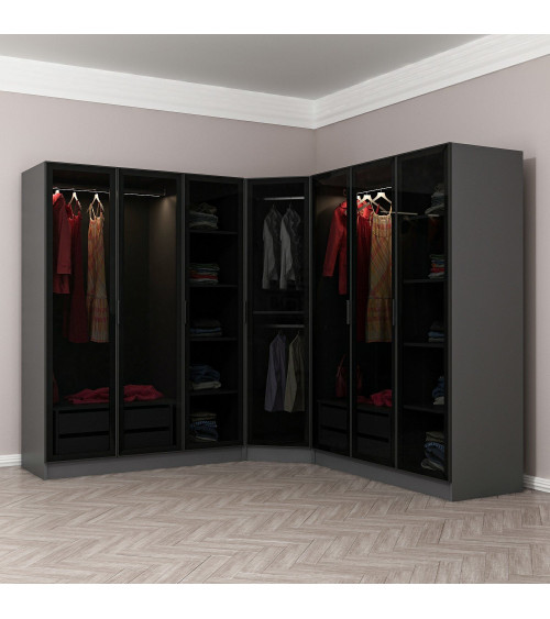 Armoire Coulissante 2 Portes Minar Kale 190 x 60 x 120