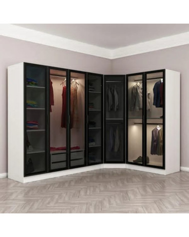Mobile in rovere chiaro d'ebano, mobili, depositi di
