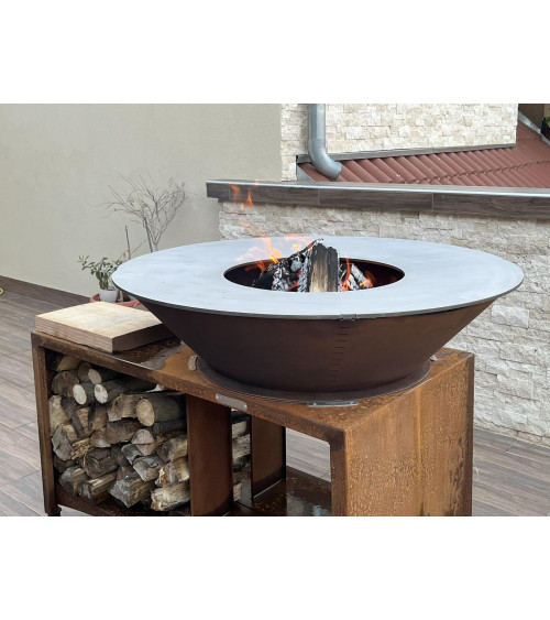 Barbecue FIESTA ISLAND rouille 100 cm